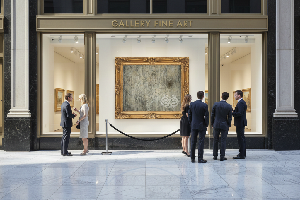 Gallery Fine Art daytime horizontal with February artwork