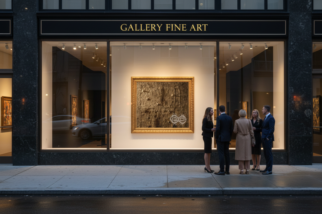 Gallery Fine Art evening with April artwork