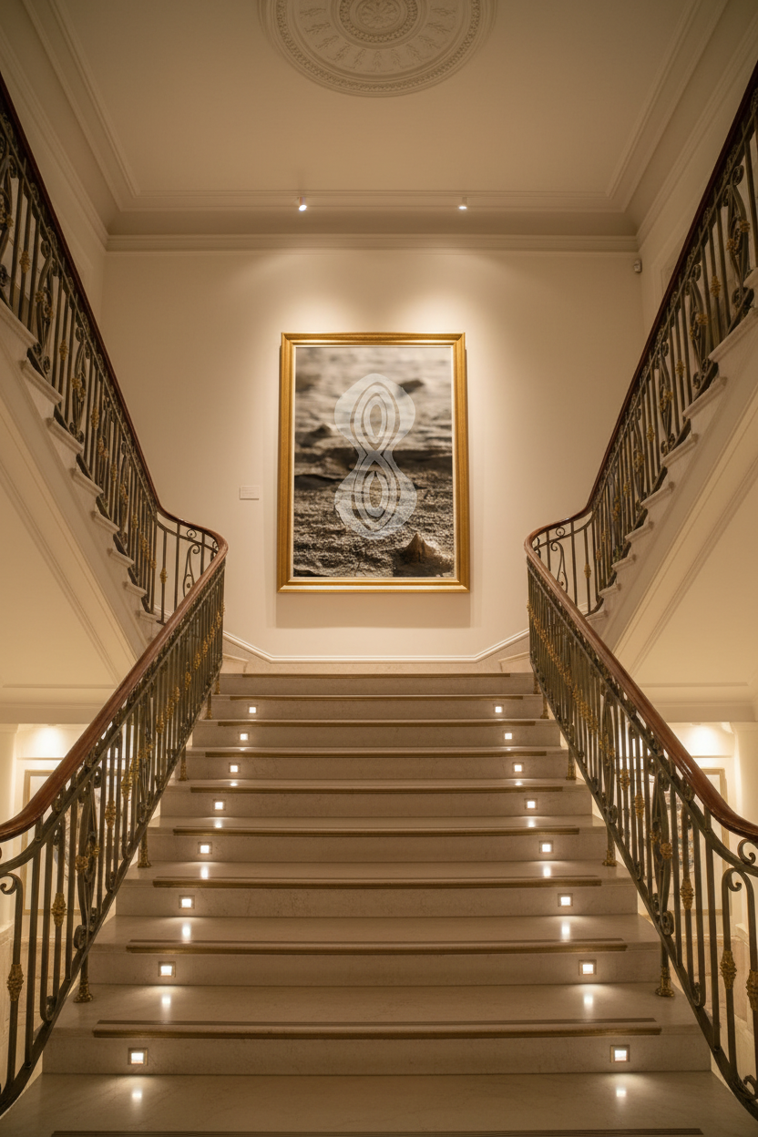 Stairs leading up to frame